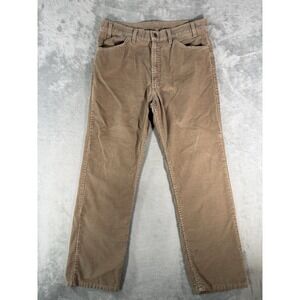 Levis Pants Mens 36x32 Brown Corduroy Made In USA Vintage 90s